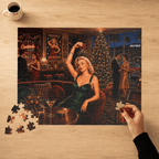 Dressed for Trouble – Vintage Cocktail Lounge Jigsaw Puzzle