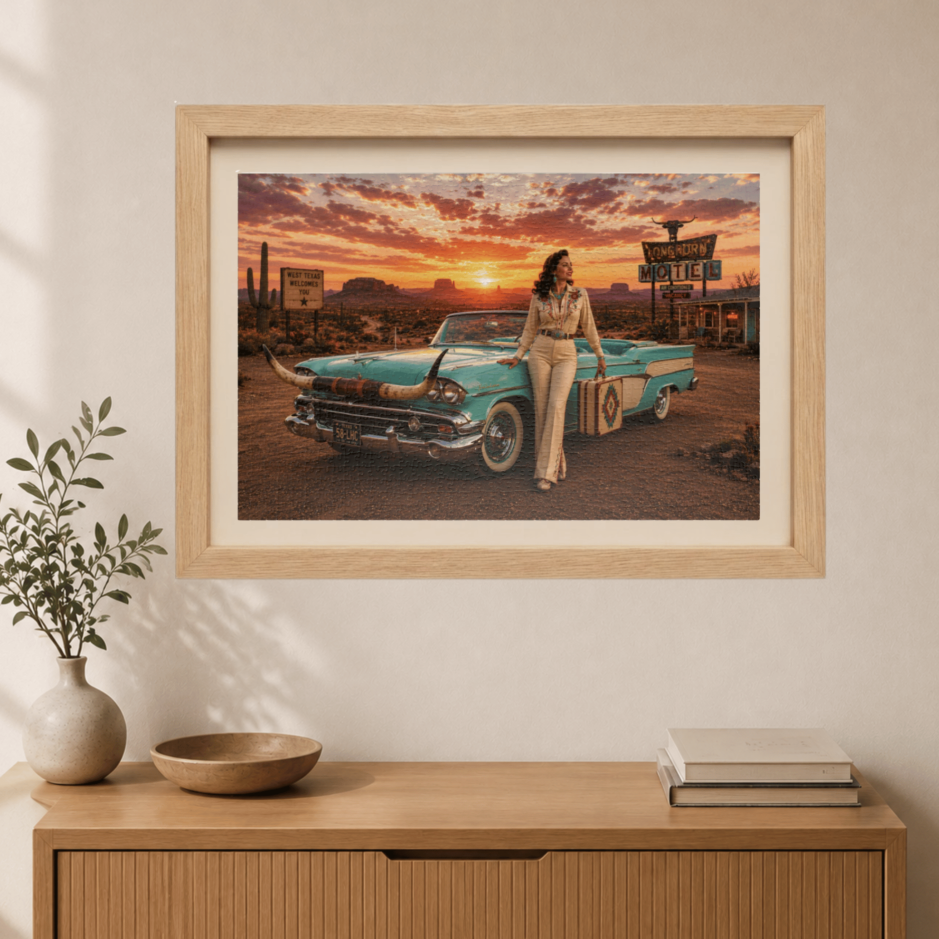 Last Exit Before Nowhere – Desert Road Trip Jigsaw Puzzle