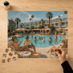 Check In, Dress Down – Palm Springs Poolside Jigsaw Puzzle