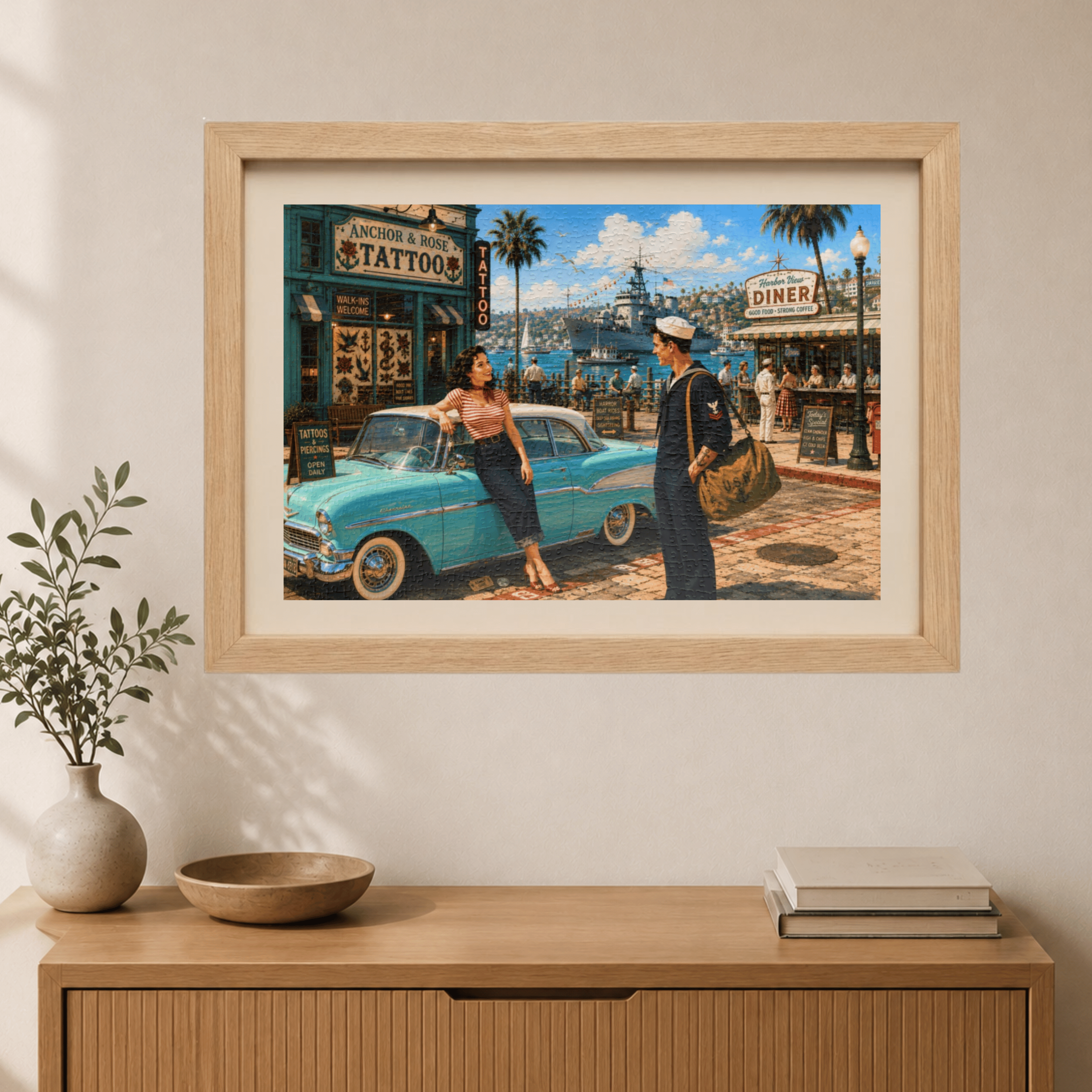 Shore Leave Has Its Perks – Vintage Sailor & Tattoo Art Puzzle