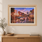 Meet Me Where the Neon Starts – Vintage Main Street Night Art Puzzle