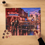 One Drink and We'll See – Retro Cocktail Lounge Art Puzzle