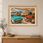 I'm Just Looking, Darling – Vintage Car Dealership Art Puzzle