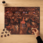 Darling, Save Me a Dance – Vintage Western Dance Hall Art Puzzle