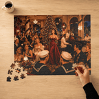 All I Want for Christmas Is Trouble – Vintage Christmas Party Art Puzzle