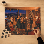 Just One Christmas Drink – Vintage Holiday Cocktail Party Art Puzzle