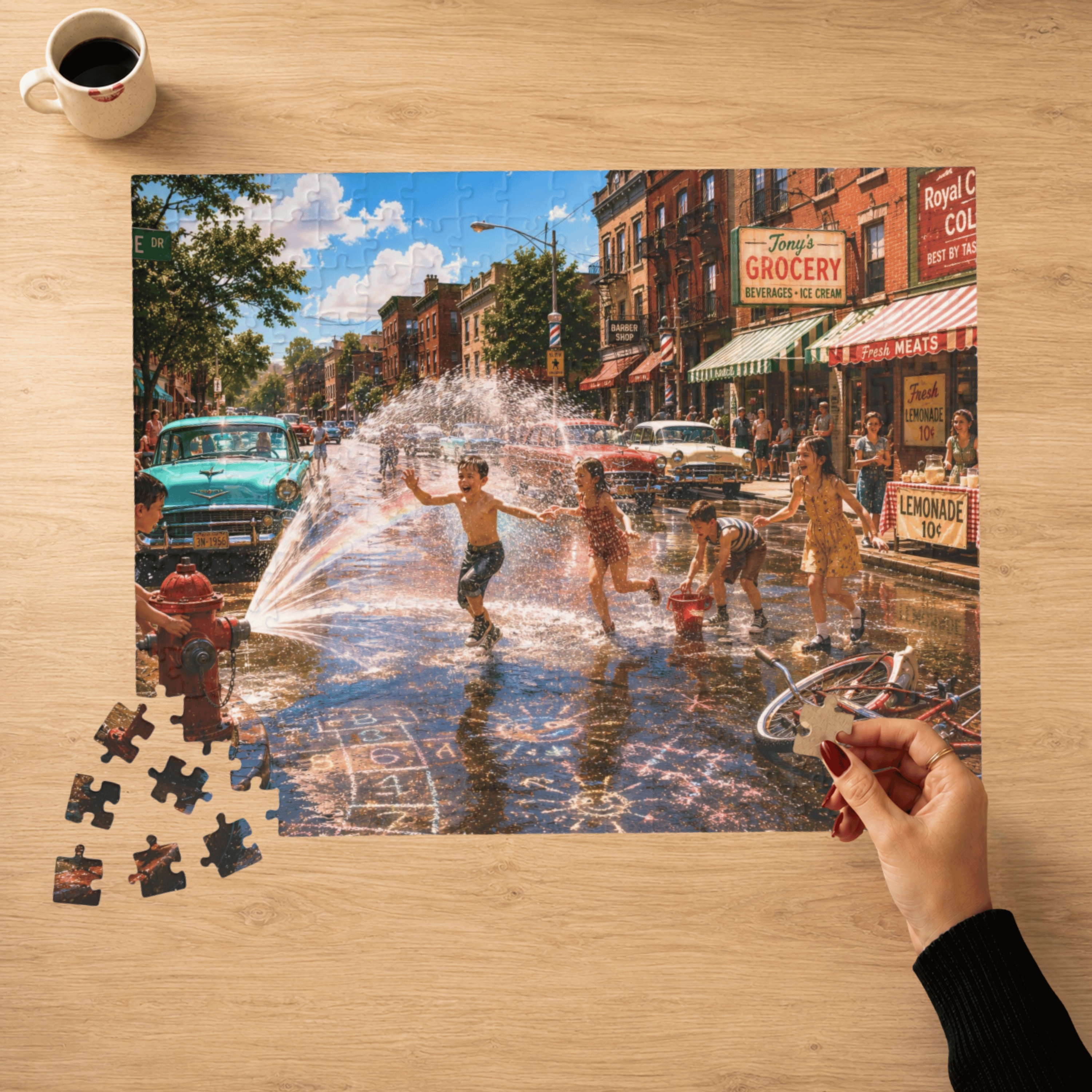 Before We Had Air Conditioning – Nostalgic Small-Town Summer Art Puzzle
