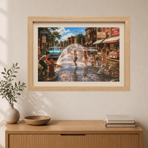 Before We Had Air Conditioning – Nostalgic Small-Town Summer Art Puzzle