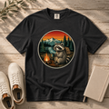 Camping Raccoon – Campfire T-Shirt | Outdoors Edition
