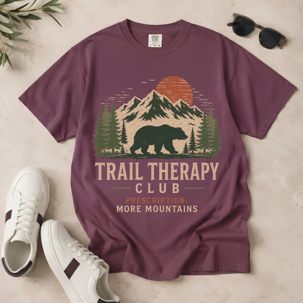 Trail Therapy Club – Bear Hiking T-Shirt | Outdoors Edition