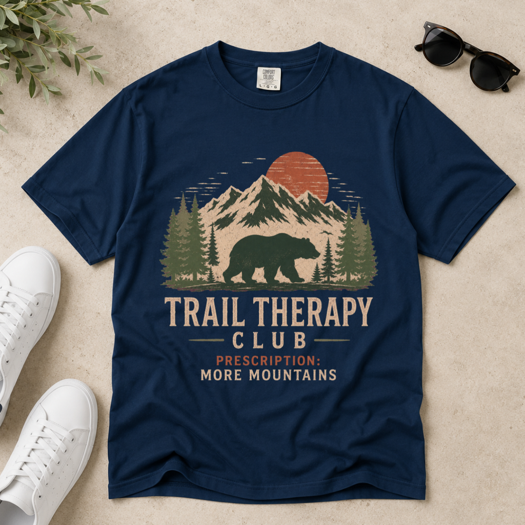 Trail Therapy Club – Bear Hiking T-Shirt | Outdoors Edition