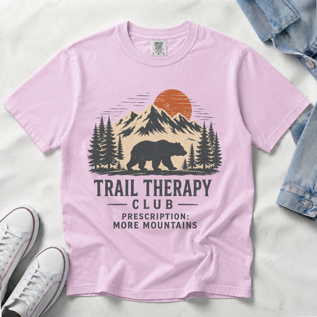 Trail Therapy Club – Bear Hiking T-Shirt | Outdoors Edition