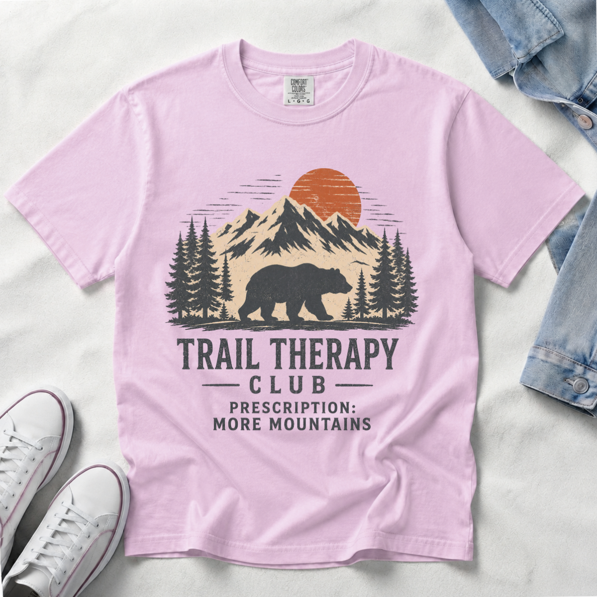 Trail Therapy Club – Bear Hiking T-Shirt | Outdoors Edition