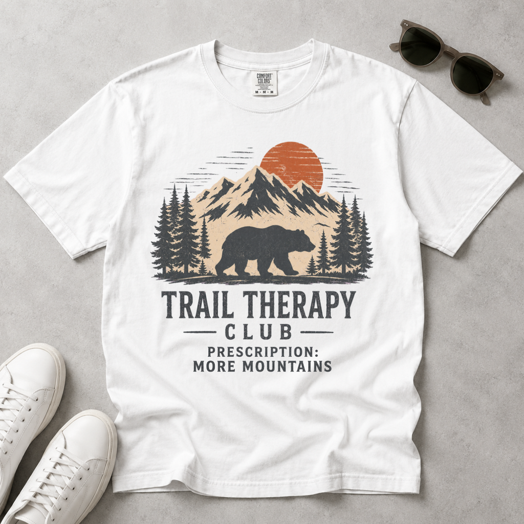 Trail Therapy Club – Bear Hiking T-Shirt | Outdoors Edition