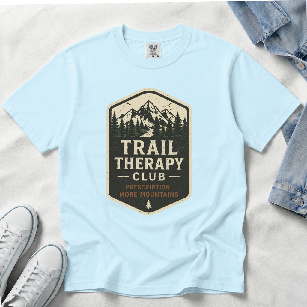 Trail Therapy Club – Hiking T-Shirt | Outdoors Edition