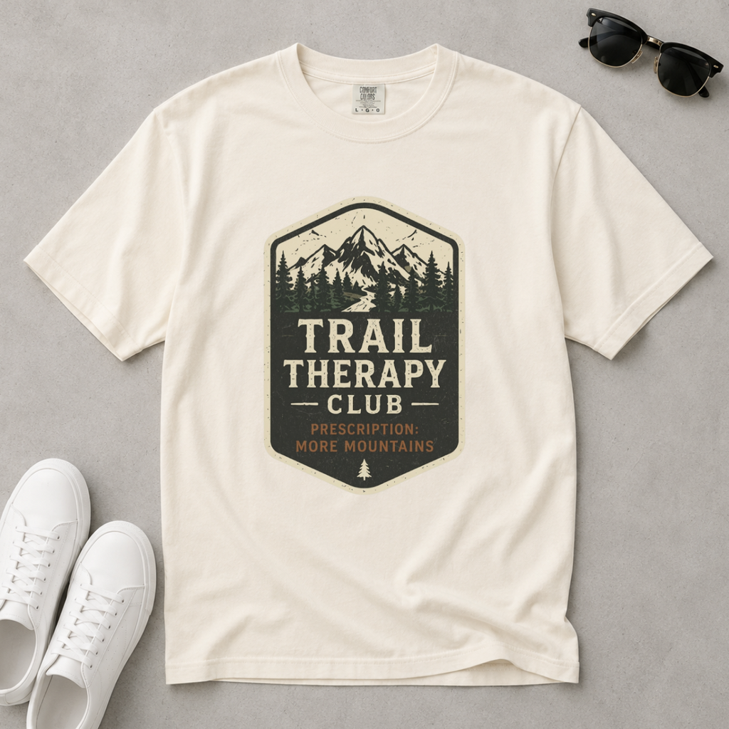 Trail Therapy Club – Hiking T-Shirt | Outdoors Edition
