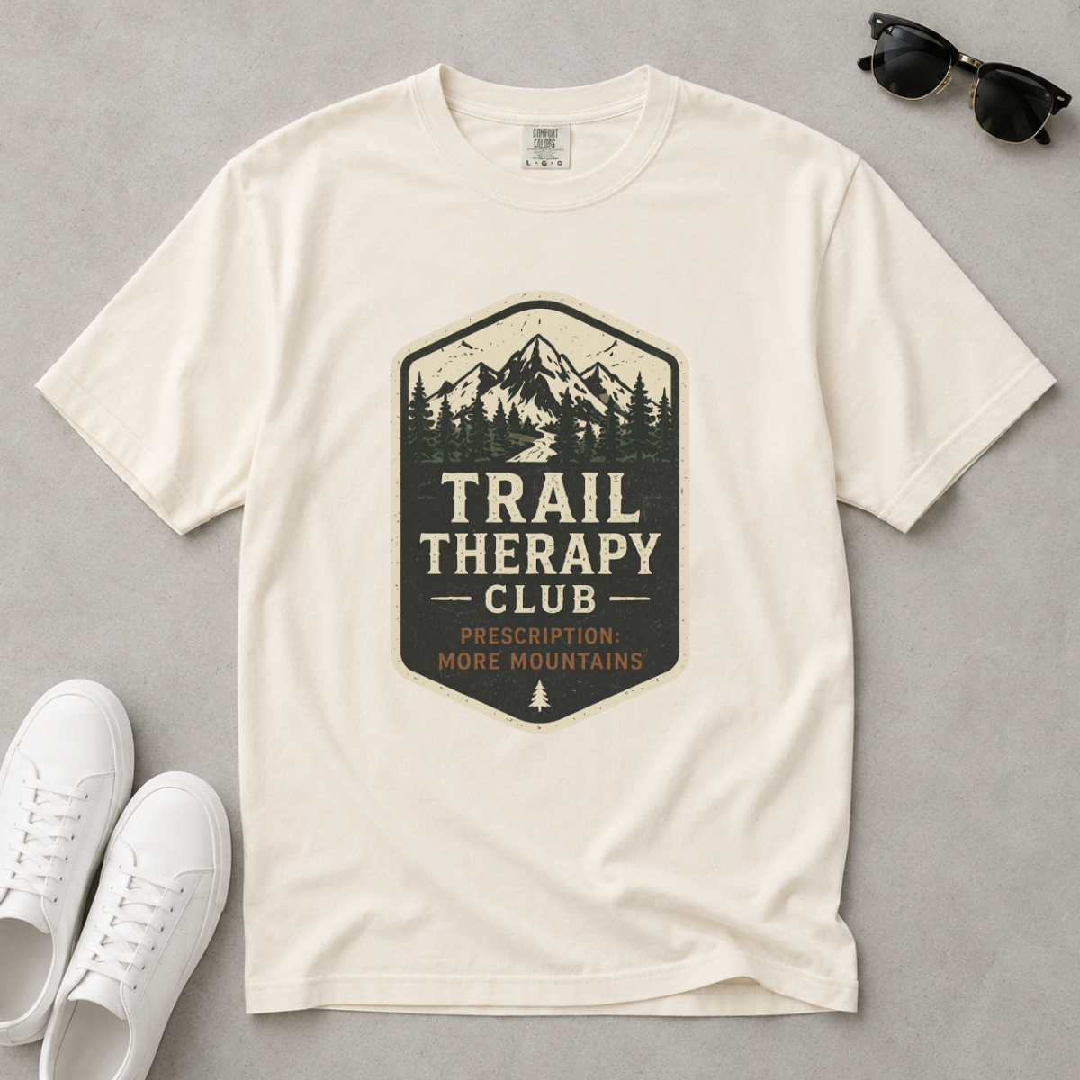 Trail Therapy Club – Hiking T-Shirt | Outdoors Edition