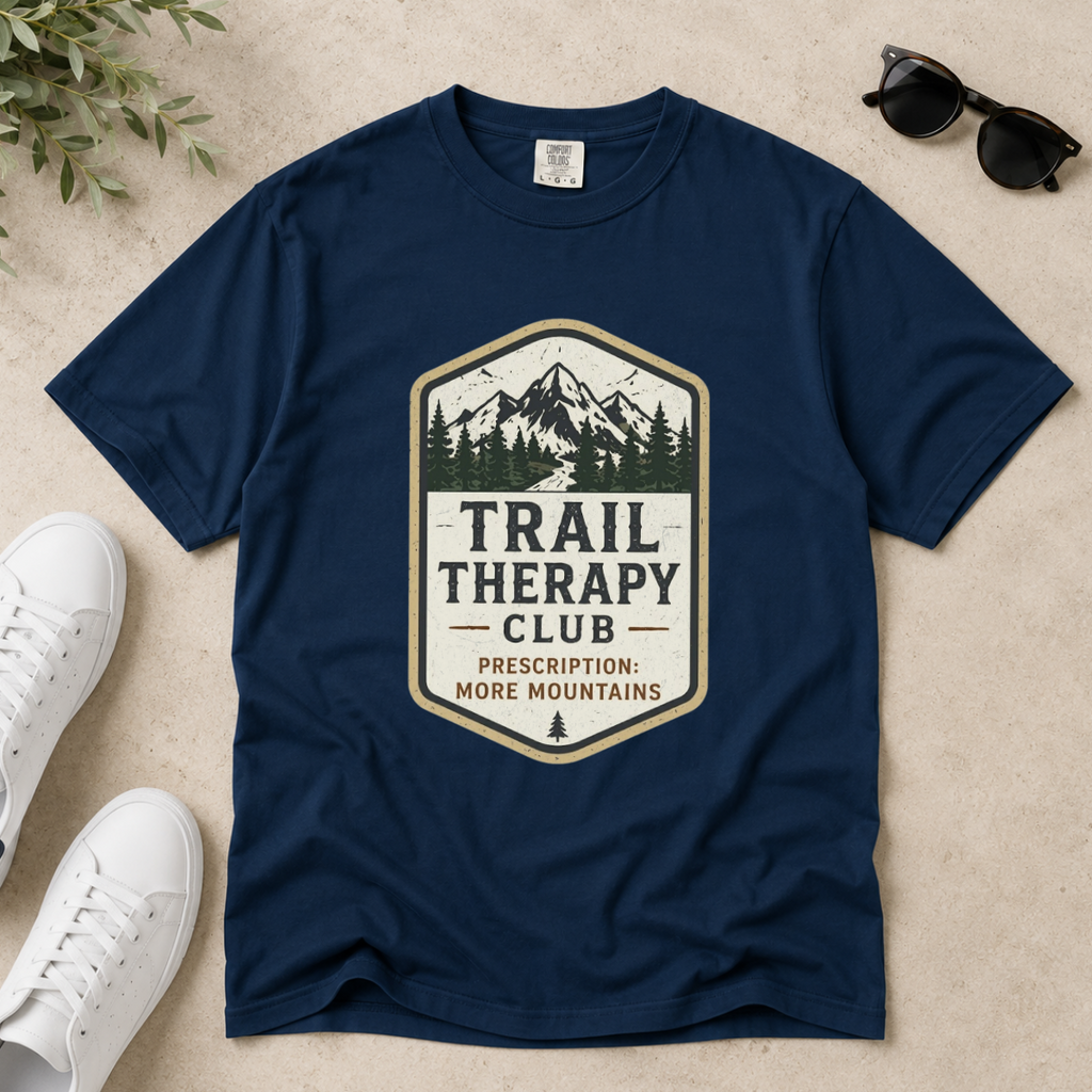 Trail Therapy Club – Hiking T-Shirt | Outdoors Edition