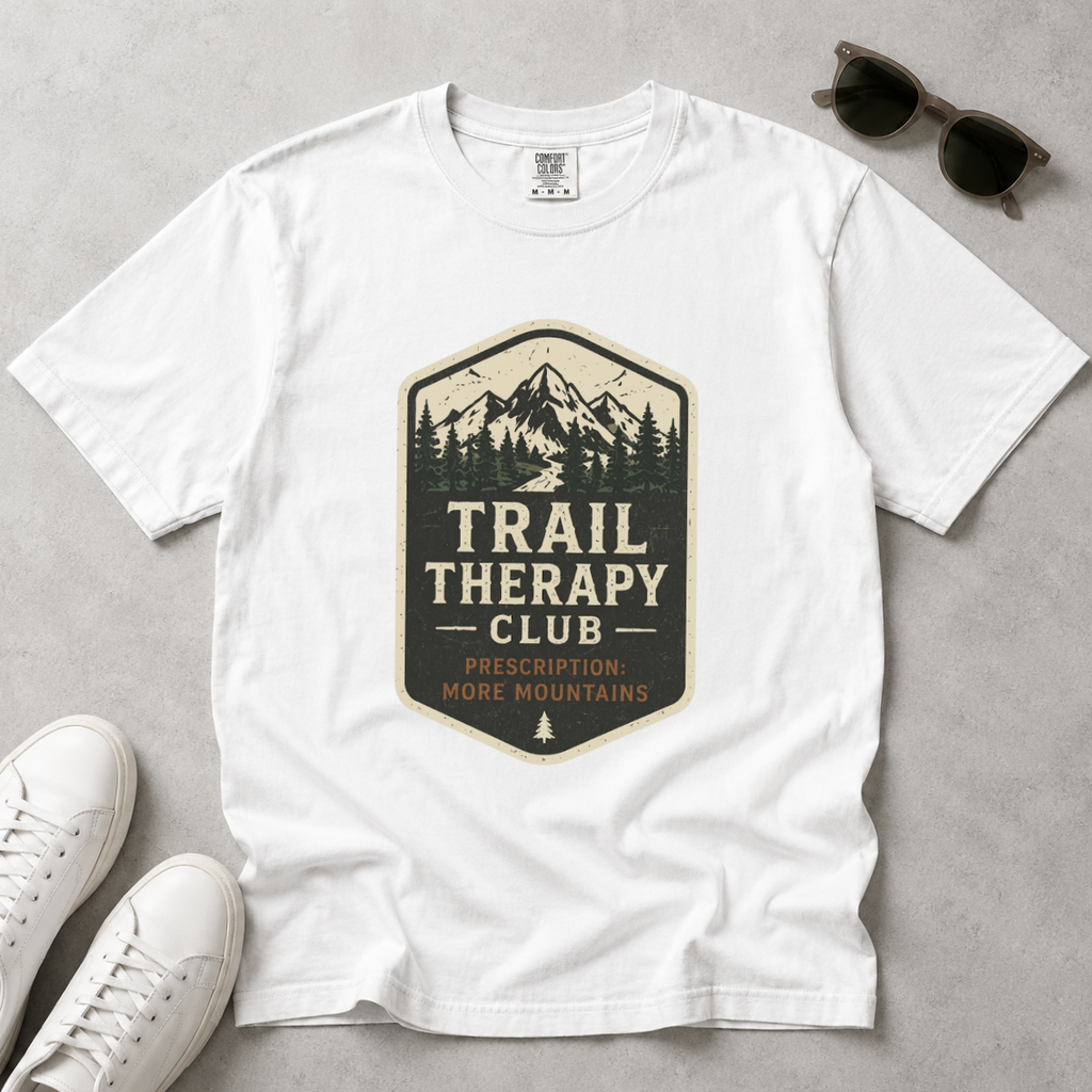 Trail Therapy Club – Hiking T-Shirt | Outdoors Edition