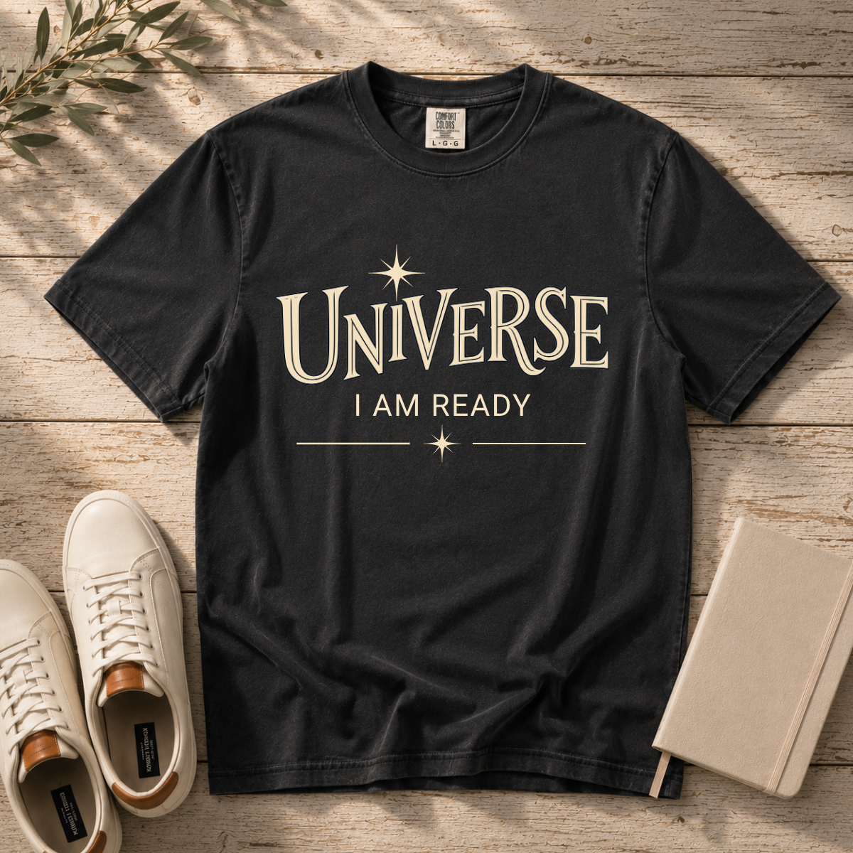 Universe I Am Ready – Celestial Manifestation T-Shirt