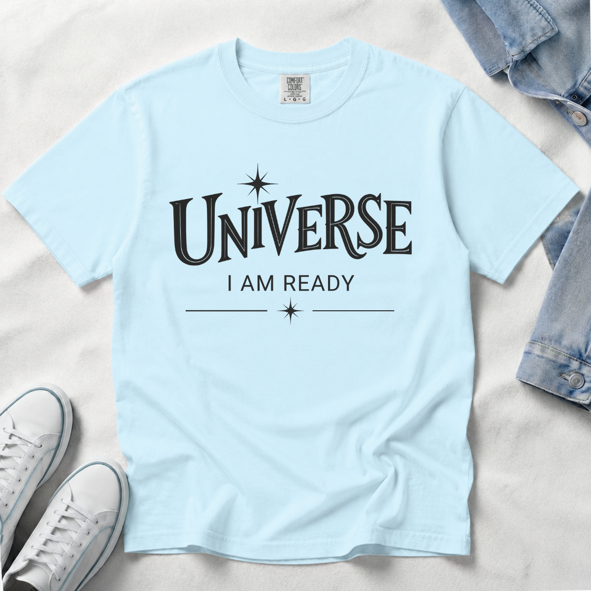Universe I Am Ready – Celestial Manifestation T-Shirt