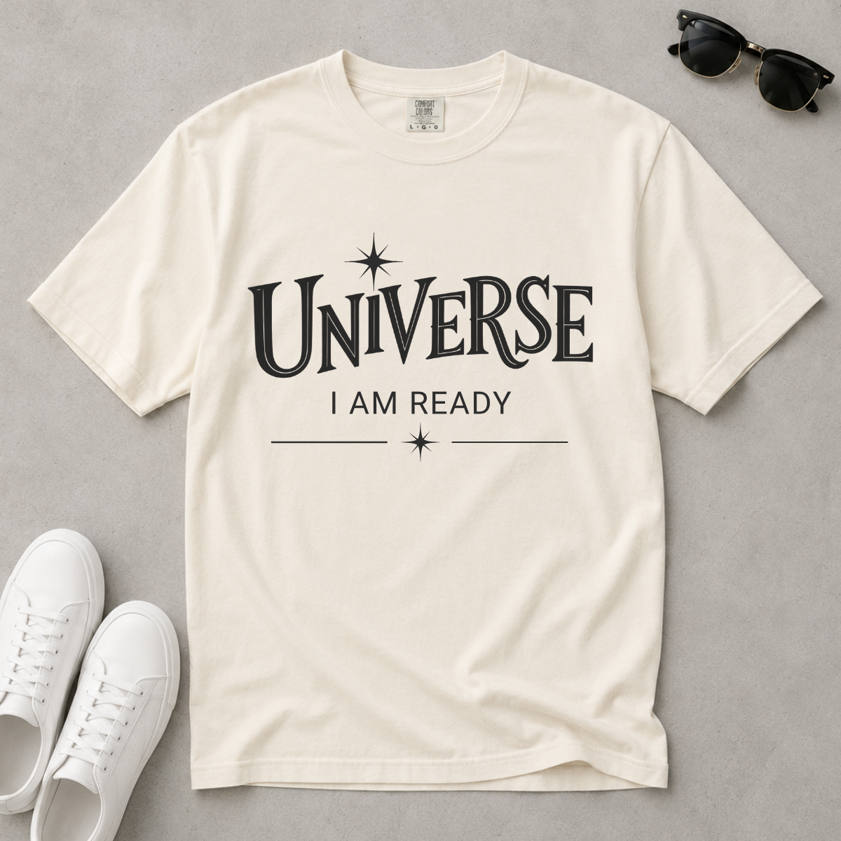 Universe I Am Ready – Celestial Manifestation T-Shirt