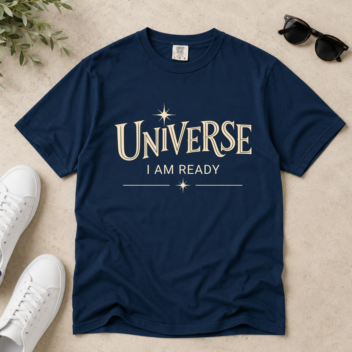 Universe I Am Ready – Celestial Manifestation T-Shirt