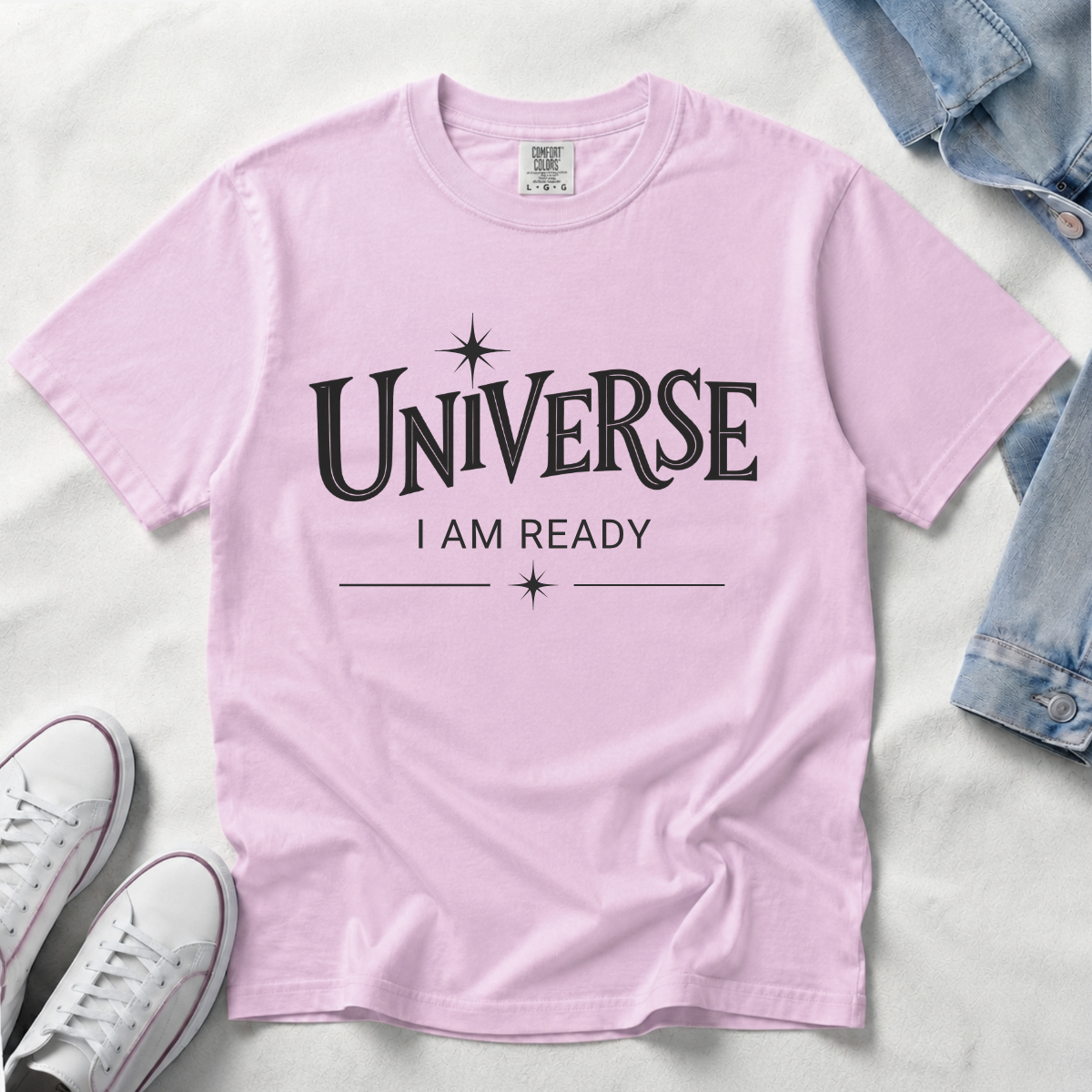 Universe I Am Ready – Celestial Manifestation T-Shirt