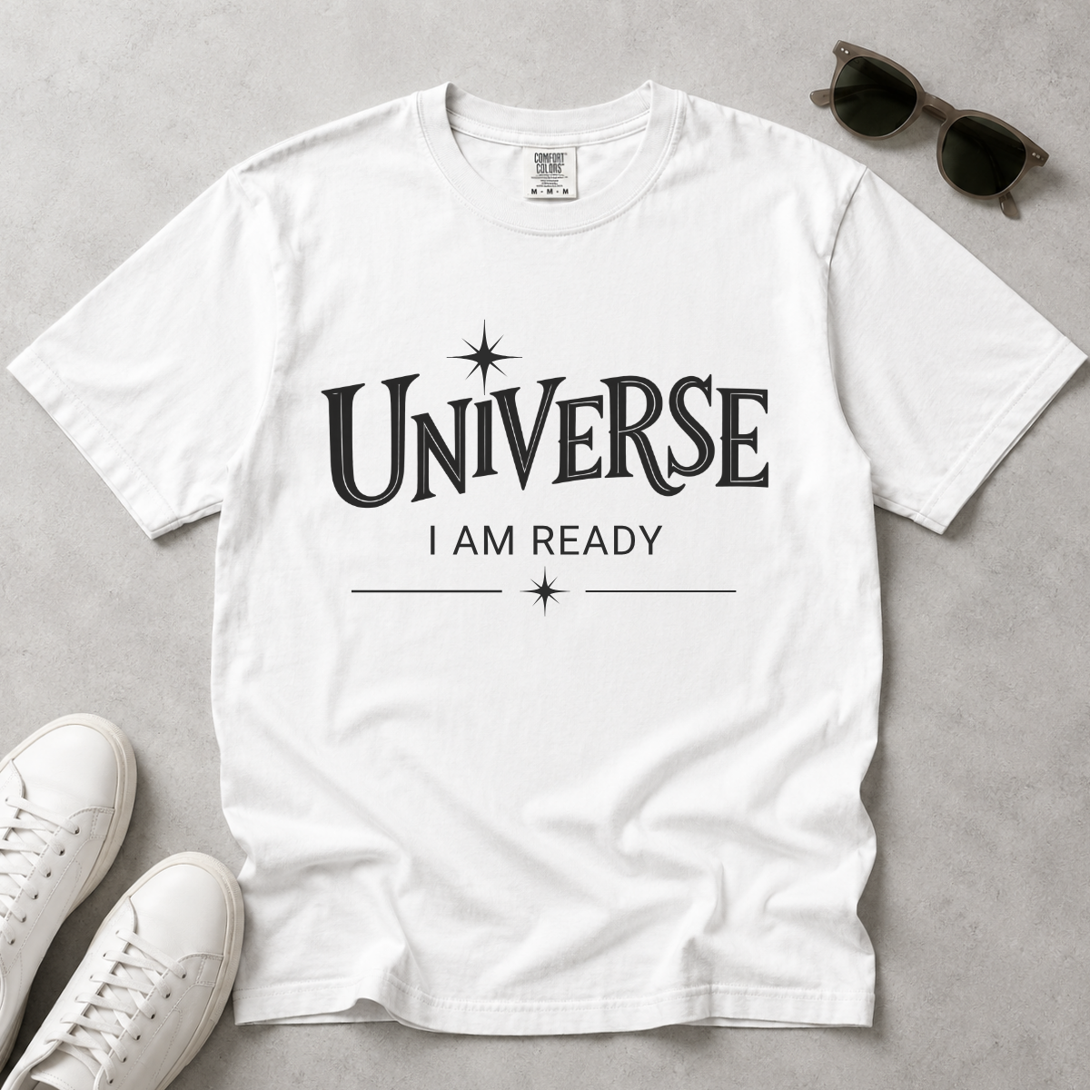 Universe I Am Ready – Celestial Manifestation T-Shirt