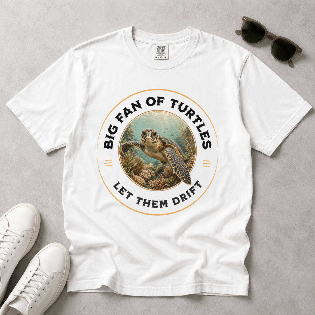 Let Them Drift – Sea Turtle T-Shirt | Explorer Edition