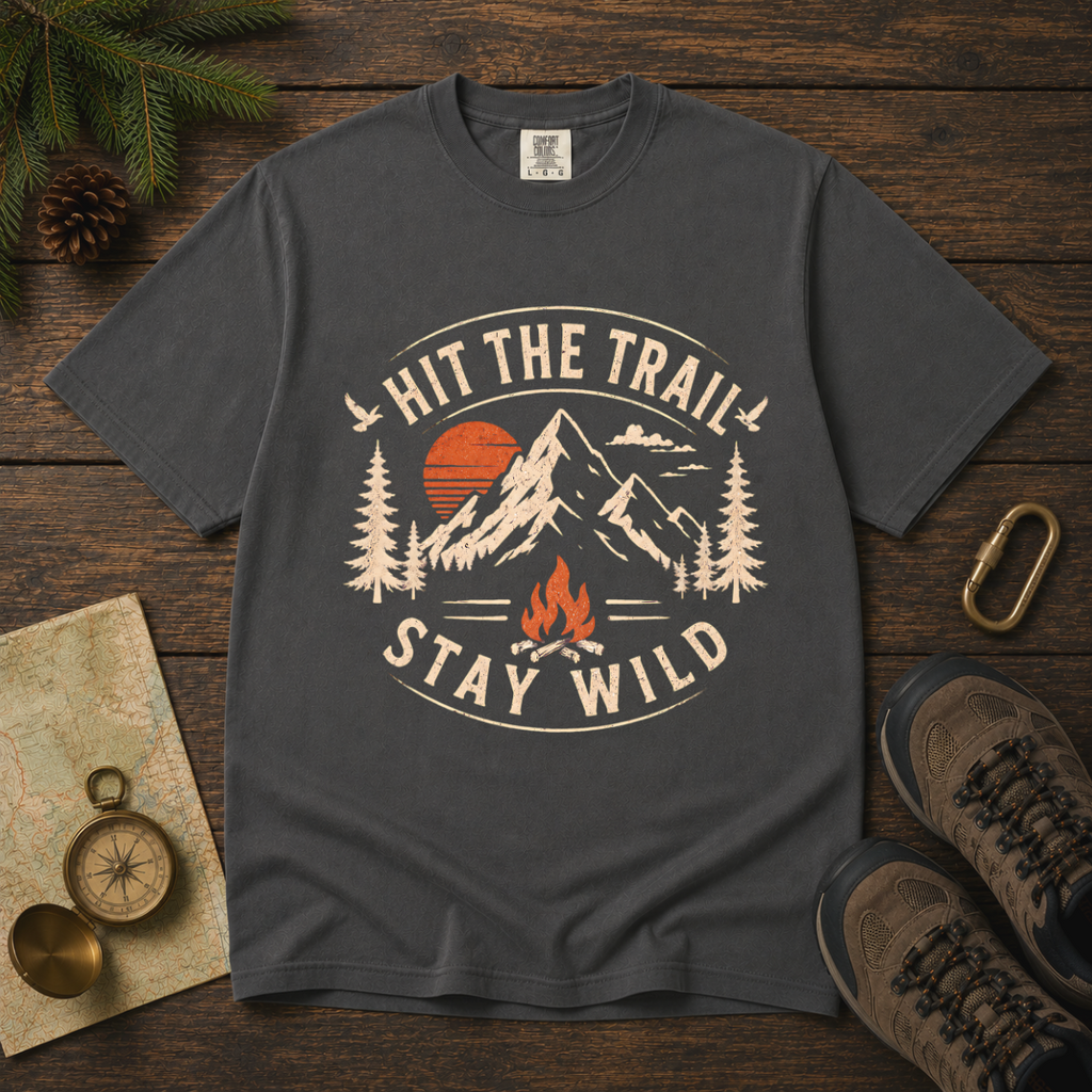 Hit the Trail, Stay Wild – Hiking T-Shirt | Explorer Edition