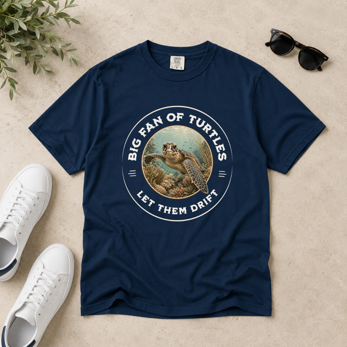Let Them Drift – Sea Turtle T-Shirt | Explorer Edition