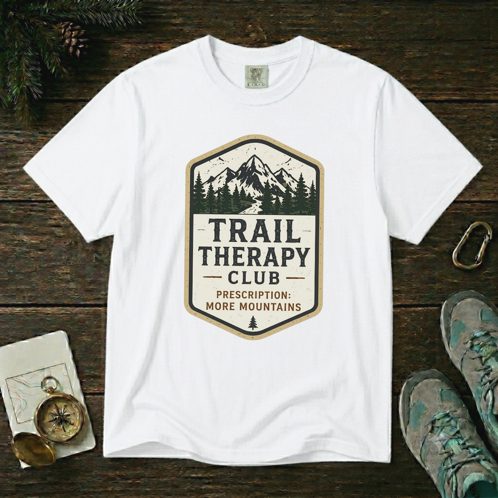 Trail Therapy Club – Hiking T-Shirt | Explorer Edition