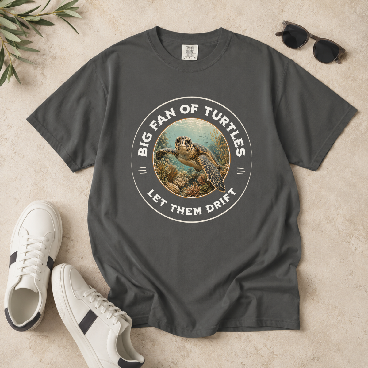 Let Them Drift – Sea Turtle T-Shirt | Explorer Edition
