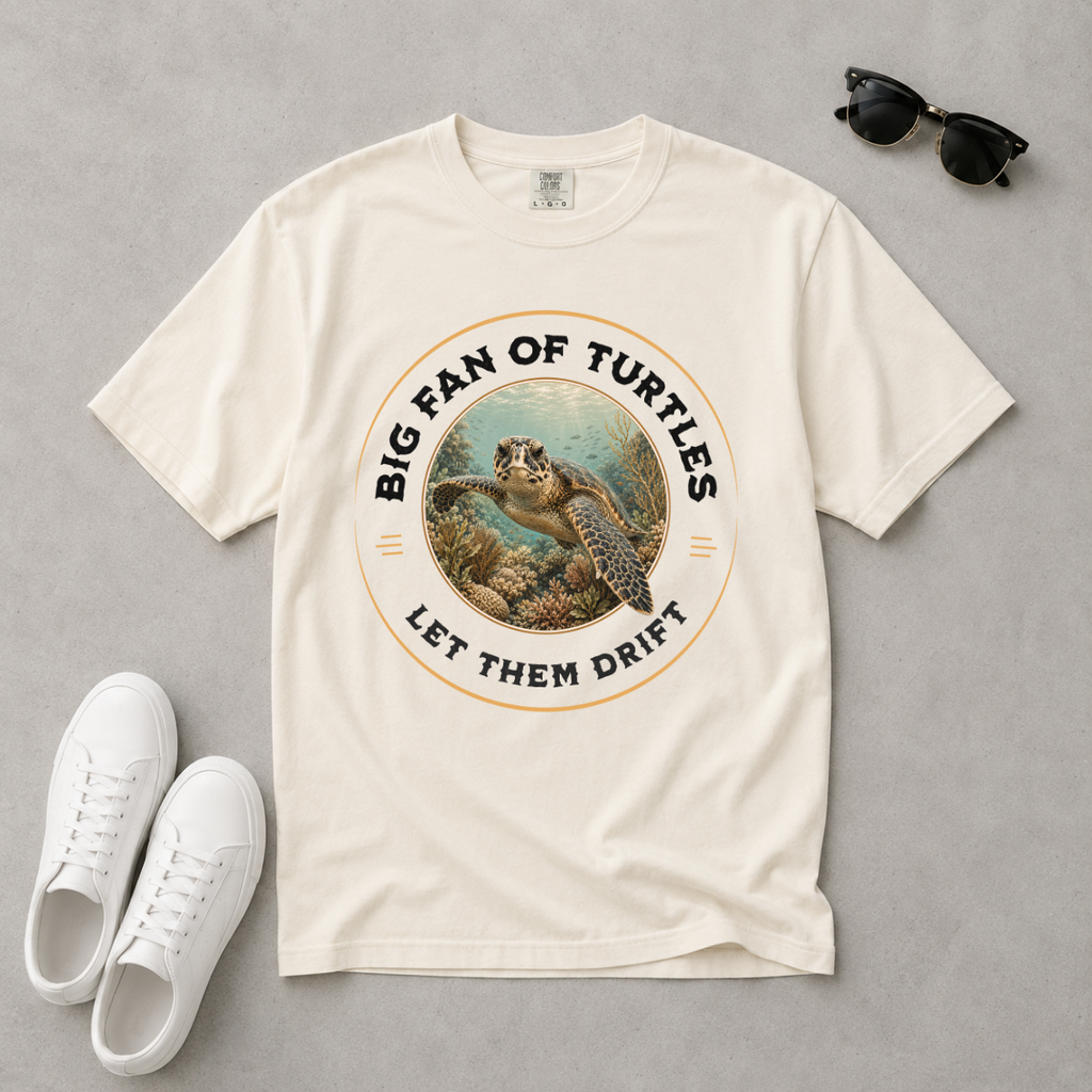 Let Them Drift – Sea Turtle T-Shirt | Explorer Edition