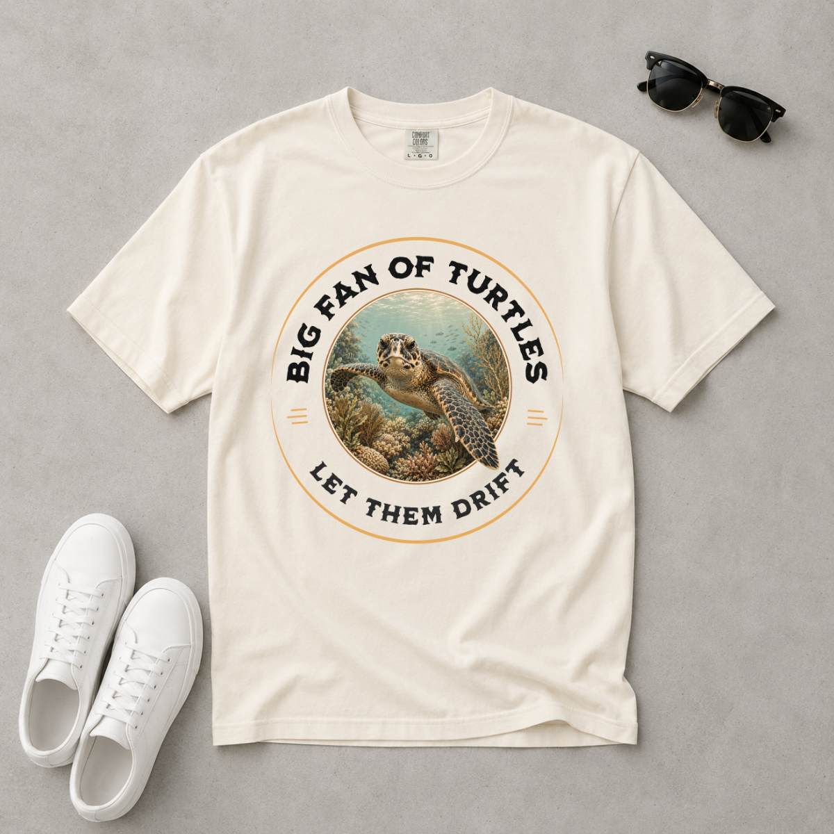 Let Them Drift – Sea Turtle T-Shirt | Explorer Edition