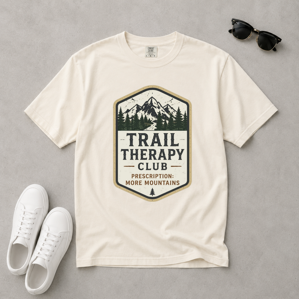 Trail Therapy Club – Hiking T-Shirt | Explorer Edition