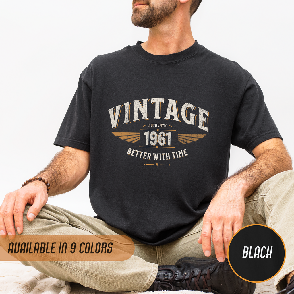 Better With Time 1961 T-Shirt – 65th Birthday Gift