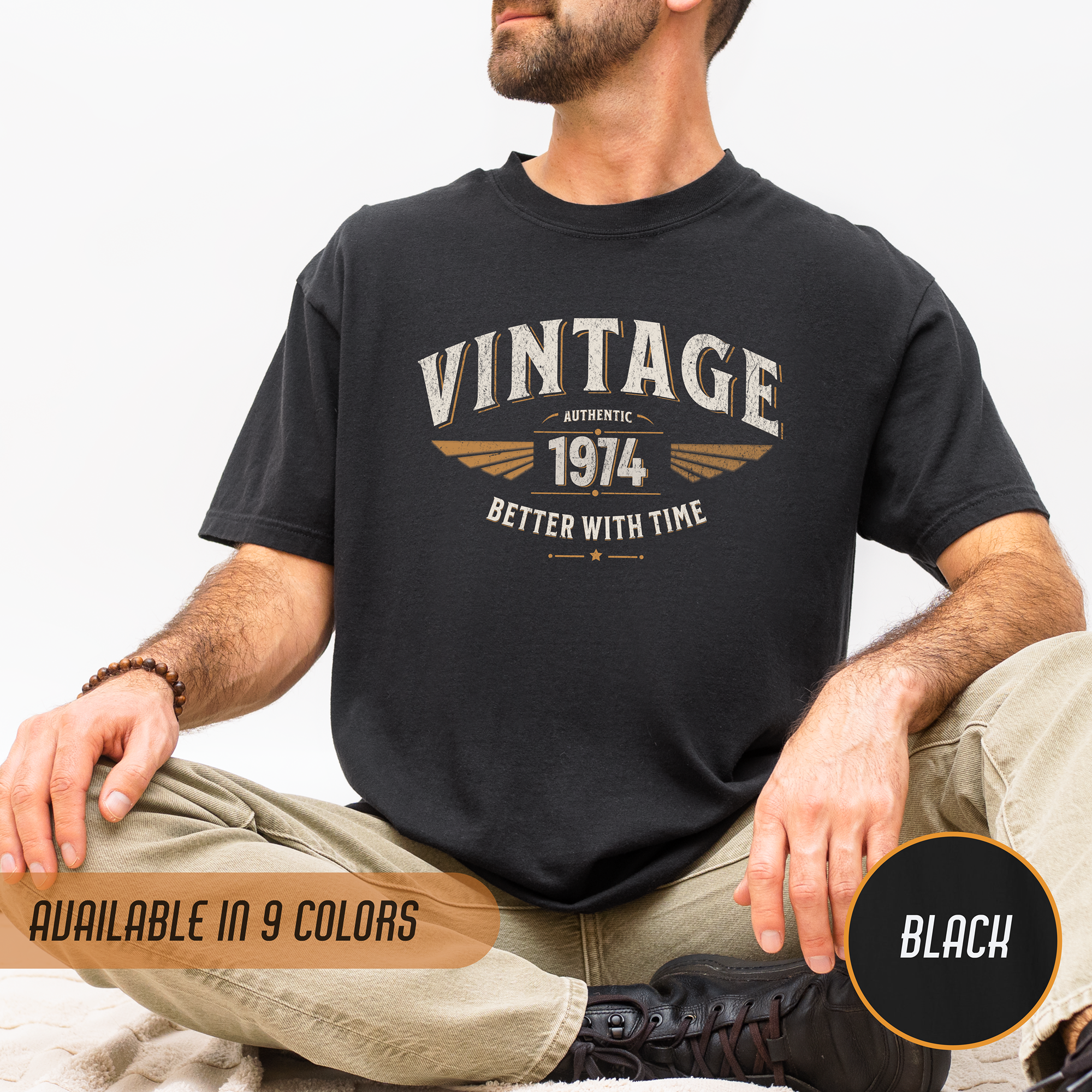 Better With Time 1974 T-Shirt – 52nd Birthday Gift