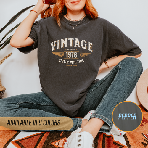 Better With Time 1976 T-Shirt – 50th Birthday Gift