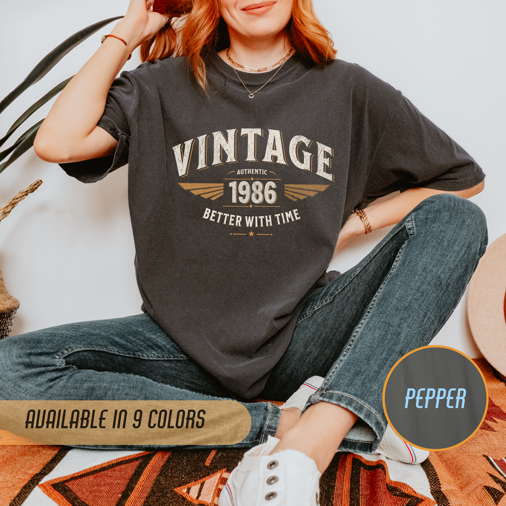 Better With Time 1986 T-Shirt – 40th Birthday Gift