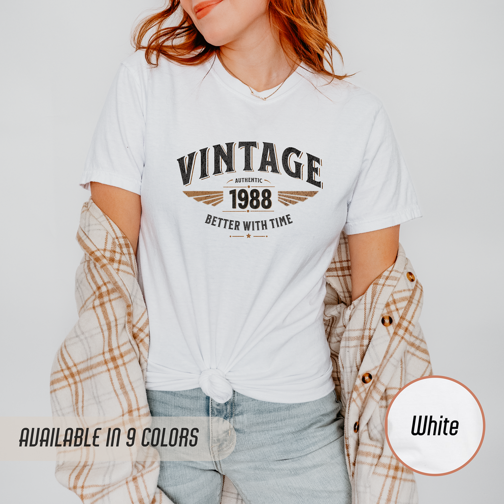 Better With Time 1988 T-Shirt – 38th Birthday Gift