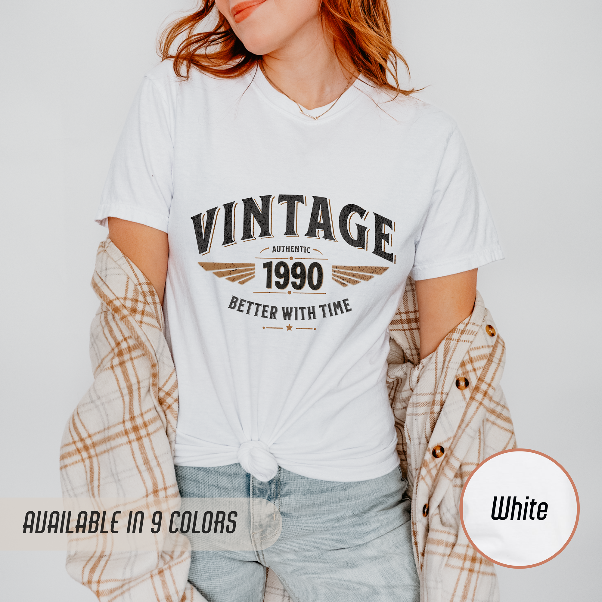 Better With Time 1990 T-Shirt – 36th Birthday Gift