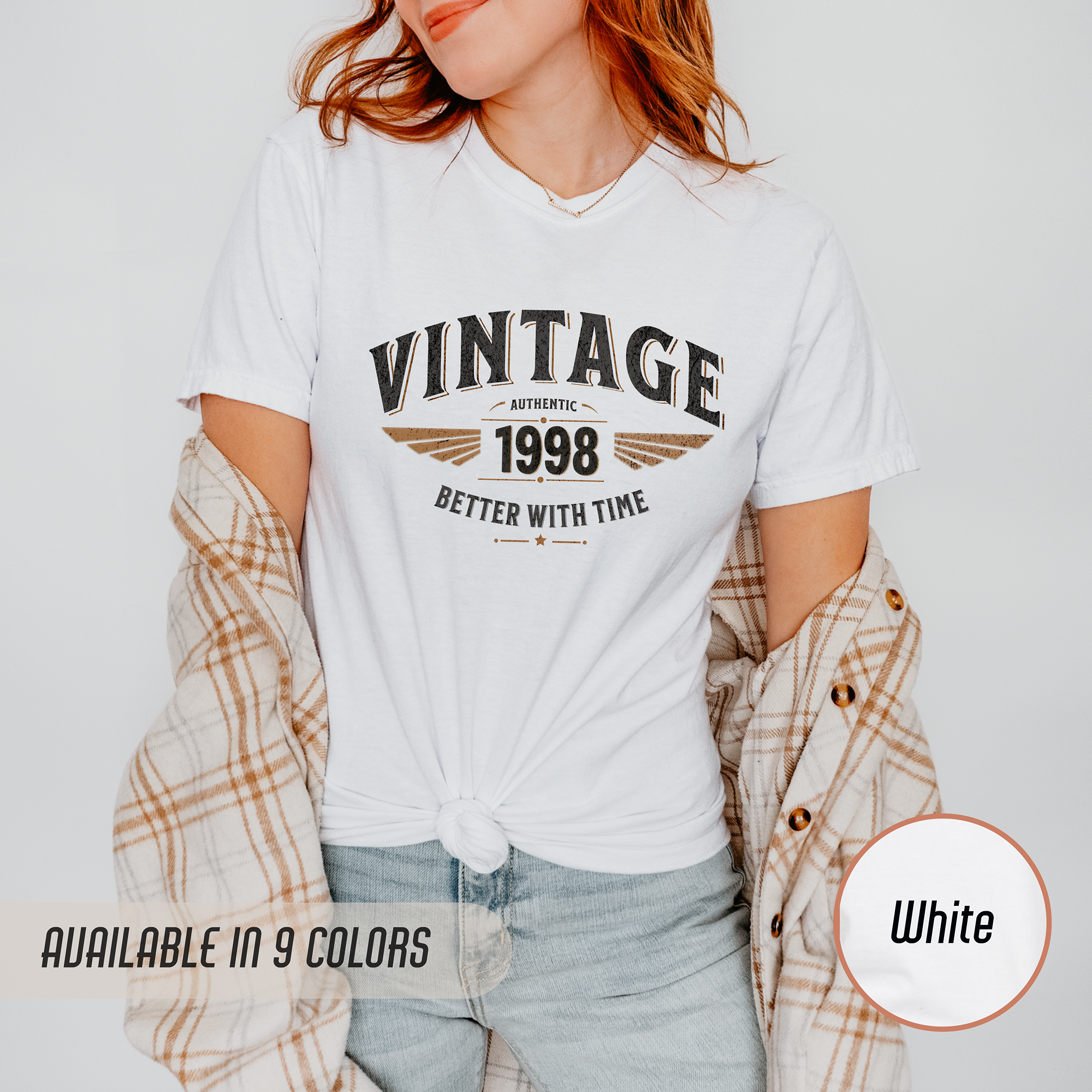 Better With Time 1998 T-Shirt – 28th Birthday Gift