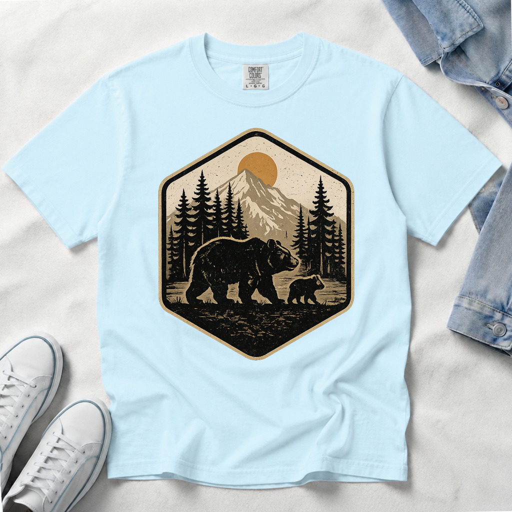 Vintage Bear – National Park Badge T-Shirt | Outdoors Edition