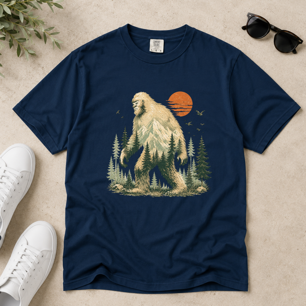 Bigfoot Forest Wanderer – Wildlife Nature T-Shirt | Outdoors Edition