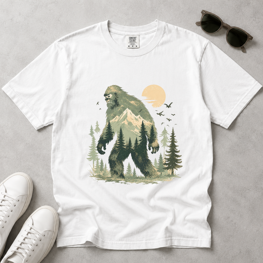 Bigfoot Forest Wanderer – Wildlife Nature T-Shirt | Outdoors Edition