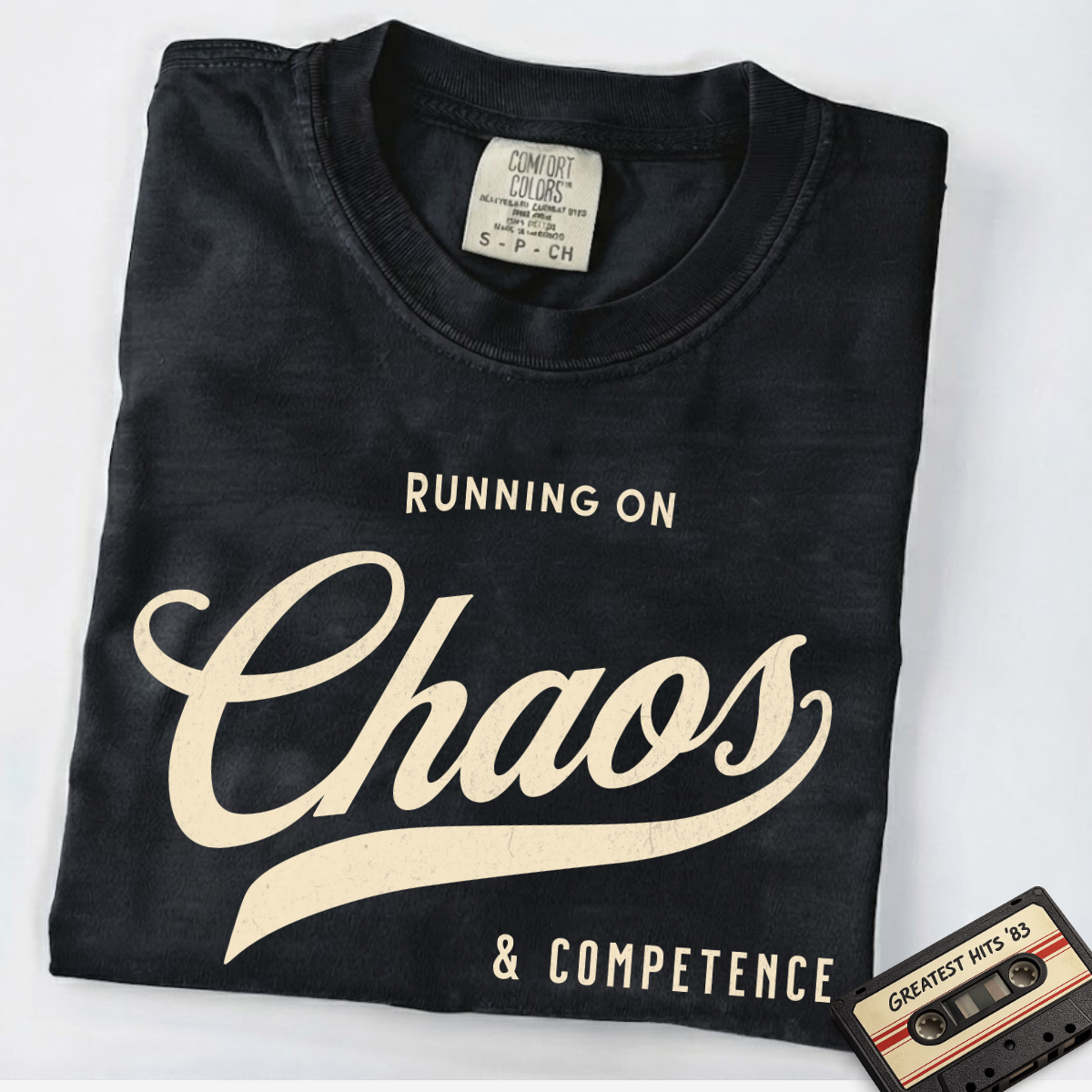 Fueled by Chaos & Competence – Funny Coworker T-Shirt | Explorer Edition