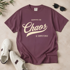 Fueled by Chaos & Competence – Funny Coworker T-Shirt | Explorer Edition