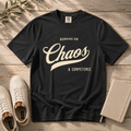 Fueled by Chaos & Competence – Funny Coworker T-Shirt | Explorer Edition
